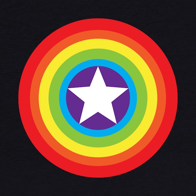 Captain Gay Pride Shield by UStshirts